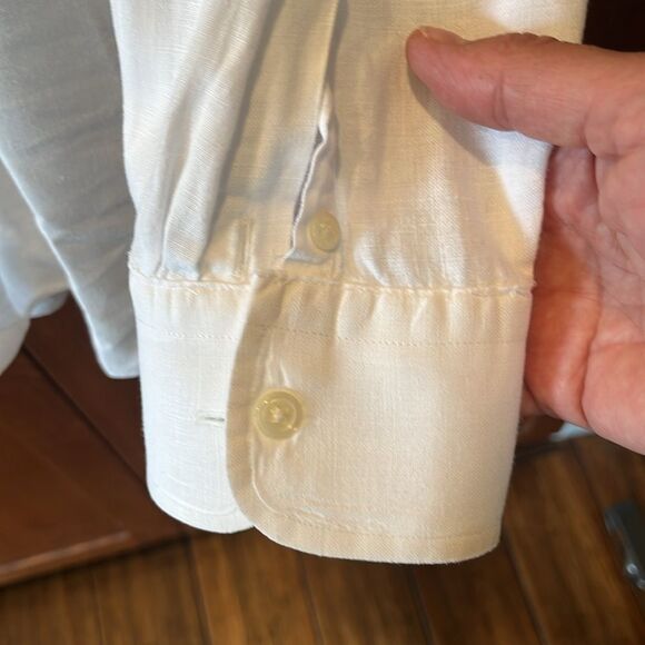 J Crew Irish Linen by Baird McNutt size large - Picture 4 of 6